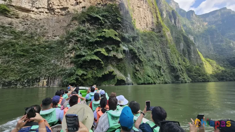 The Christmas Tree in the Sumidero Canyon, Chiapas.