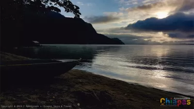 atardecer en Laguna Miramar