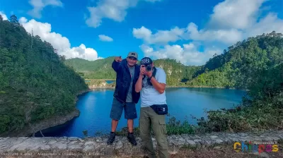 Recuerdos de turistas en lagunas de Montebello