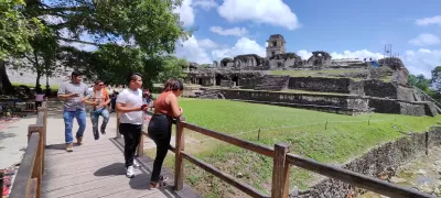 Templo de la inscripciones zona arqueologica de Palenque chiapas