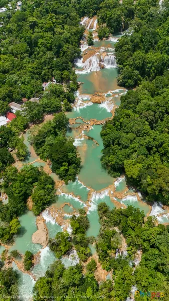 Cascadas de Agua Azul en Chiapas: Vista Aérea Increíble y Guía Turística